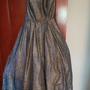 Betsy&Adam Iridescent Ballgown